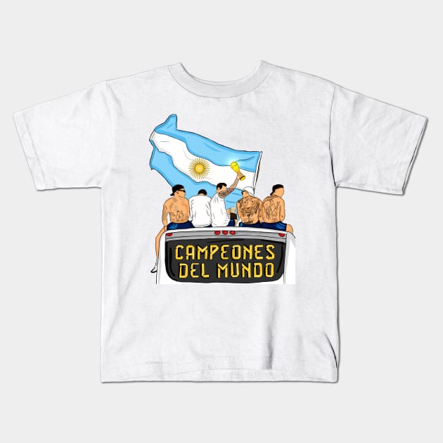 vamo vamo campeones Kids T-Shirt by artistbarcagirl